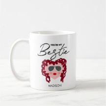 Du är min Bestie Funny Best Friend Heart Namn