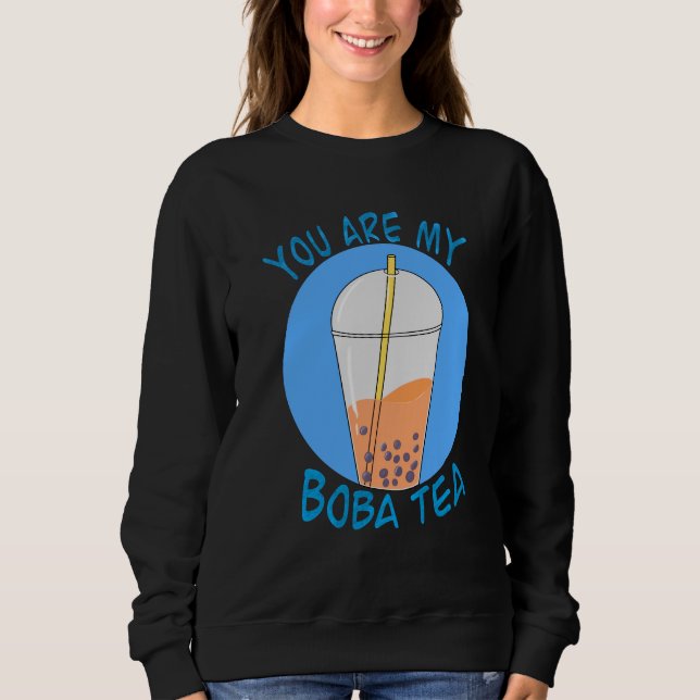 Du Är Min Boba Te Cute Bubble Tea T Shirt (Framsida)