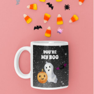 Du är min Boo Cute Ghost Friend Gift Kaffemugg
