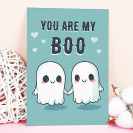 Du är min Boo - Cute Ghost Valentine Day Helgkort
