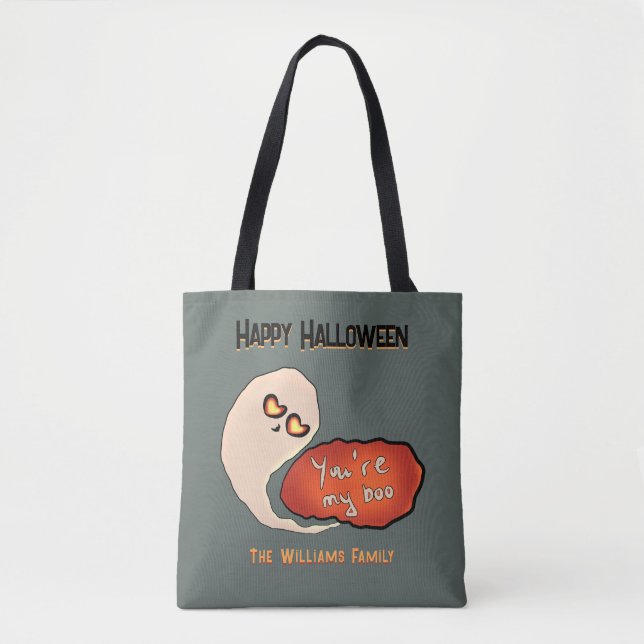 Du är min Boo | Cute Halloween Tygkasse (Framsida)
