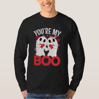 Du är min Boo-spöke med hjärta för Alla hjärtans d T Shirt