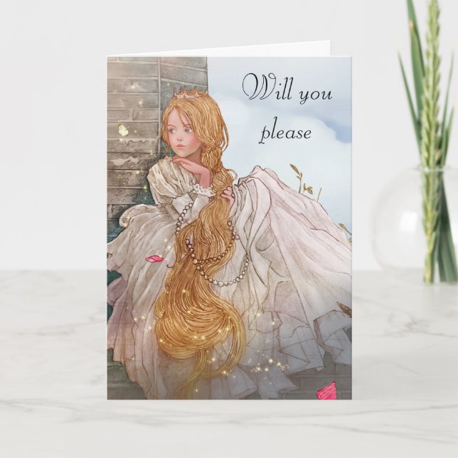 Du är min bridesmaid kort (Framsida)