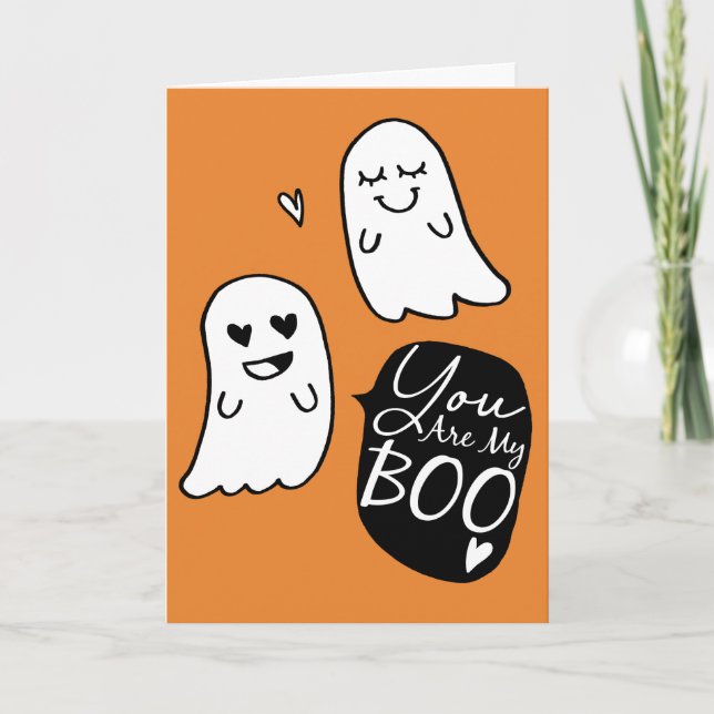 Du är min BU! | gullig Halloween vits Kort (Framsida)
