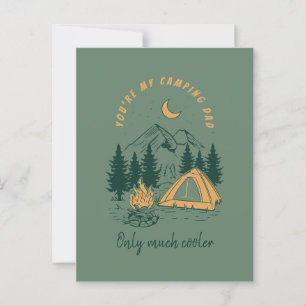 Du är min Camping Pappa Funny Fars dag Vykort