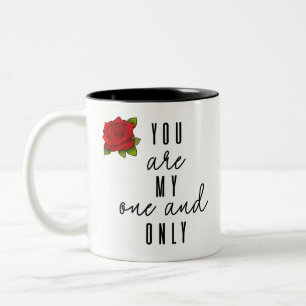 Du är min enda Two-Tone kaffemugg