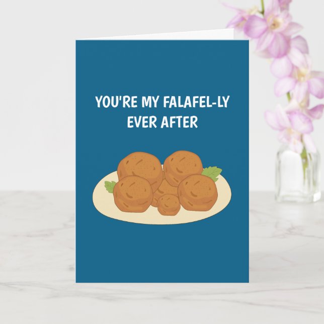 Du är min Falafel sen Alla hjärtans dag. Kort (Orkide)