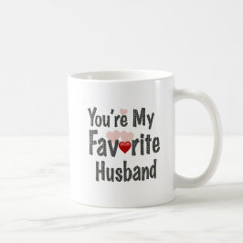 Du är min favorit make, Lusnycitat Kaffemugg