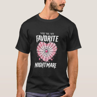 Du är min favorit mardröms gotiska valentin presen t shirt