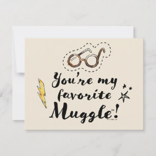 Du är min favorit Muggle™ Anteckningskort