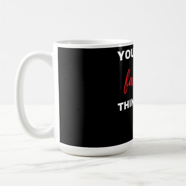 Du är min favorit Sak att göra Kaffemugg (Vänster)
