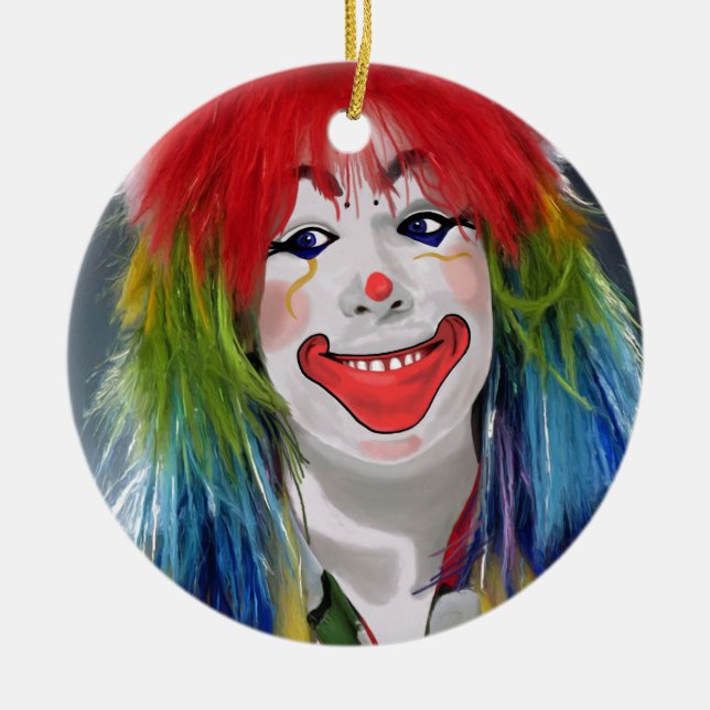 Du är min favoritclown julgransprydnad keramik (Framsidan)