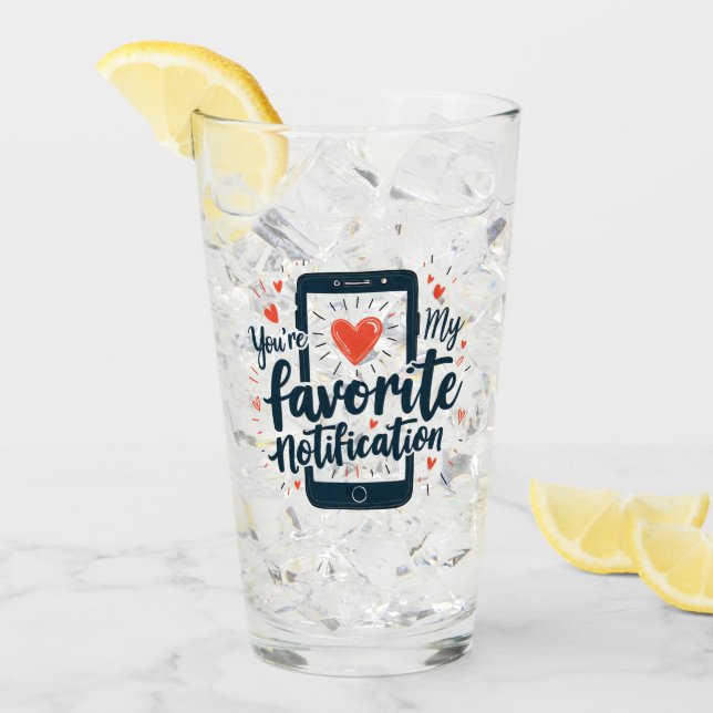 Du är min favoritmeddelandedigitala påverkan glaskopp (Framsida Ice)