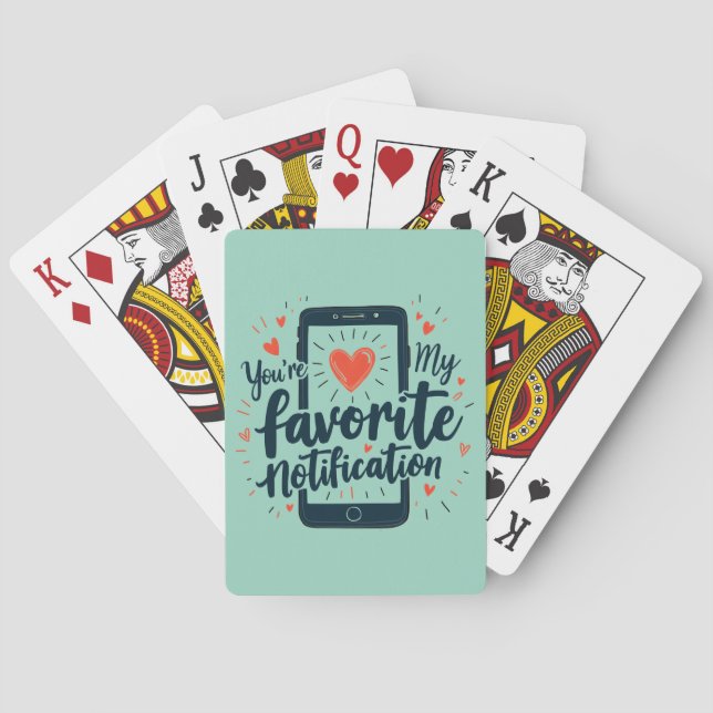 Du Är Min Favoritnotis Digital Tillgivenhet Casinokort (Baksidan)