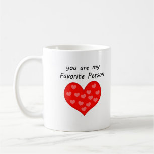 Du är min favoritperson, Big Heart Mugg