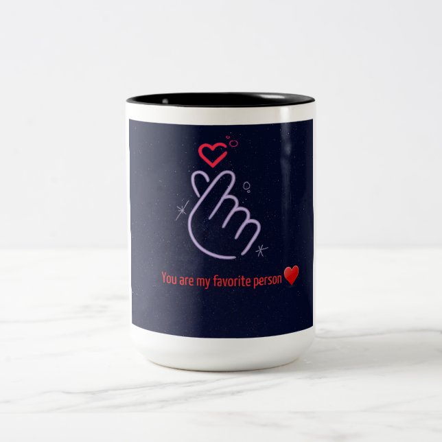 "Du är min favoritperson" Ceramic Mugg (Center)