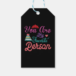 Du är min favoritperson Valentine Presentetikett