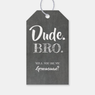 Du är min Groomsman Presentetikett