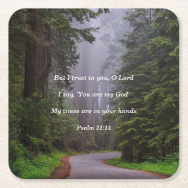 Du är min Gud Underlägg Papper Kvadrat