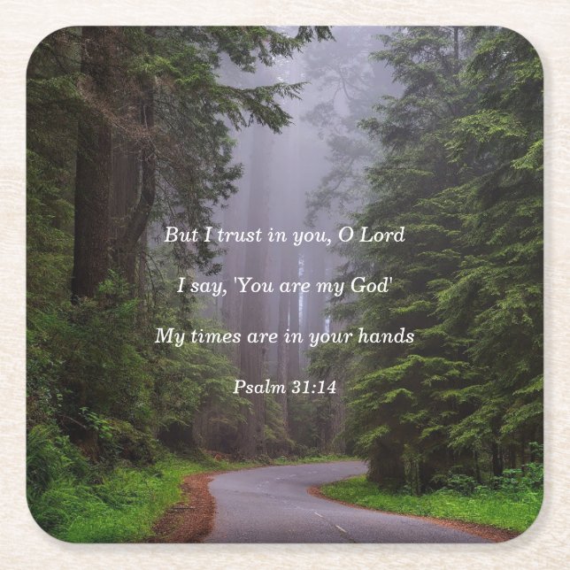 Du är min Gud Underlägg Papper Kvadrat (Framsidan)