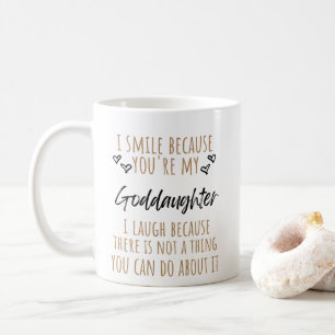 Du är min guddotter kaffemugg
