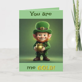 Du Är Min Guld St. Patrick's Day-kort Helgkort