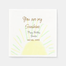 Du är min gult för solskensfärgad pastellfödelseda