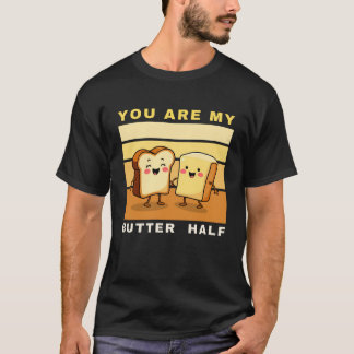 Du är min halva - Cute Valentine Day T Shirt