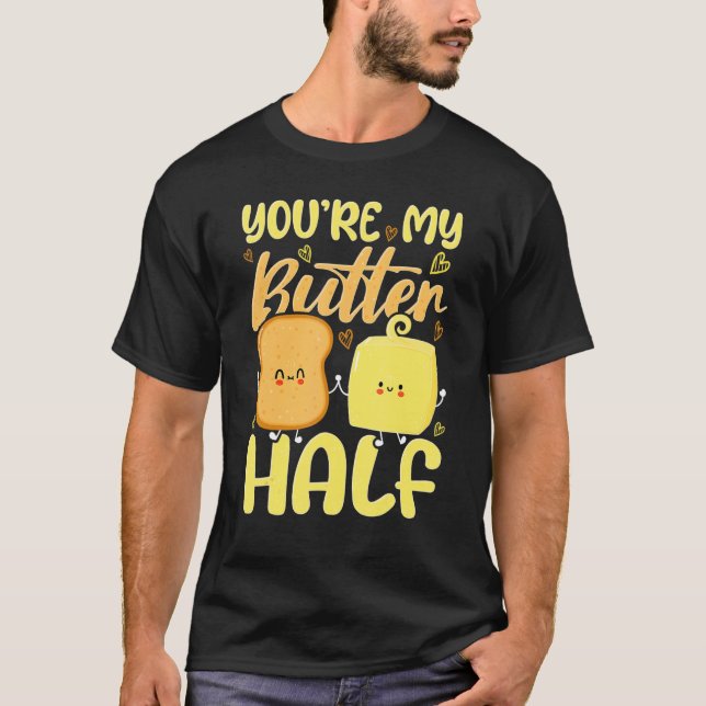 Du är min halvhjärtade hjärtans dag t shirt (Framsida)