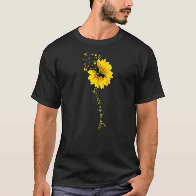 Du är min halvsolros Dachshund Hund T Shirt (Framsida)
