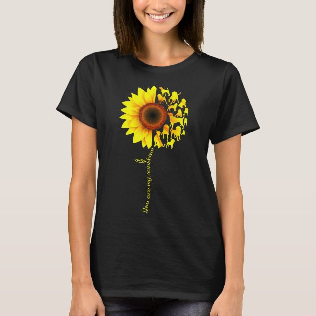 Du är min halvsolrosbeagel. t shirt (Framsida)