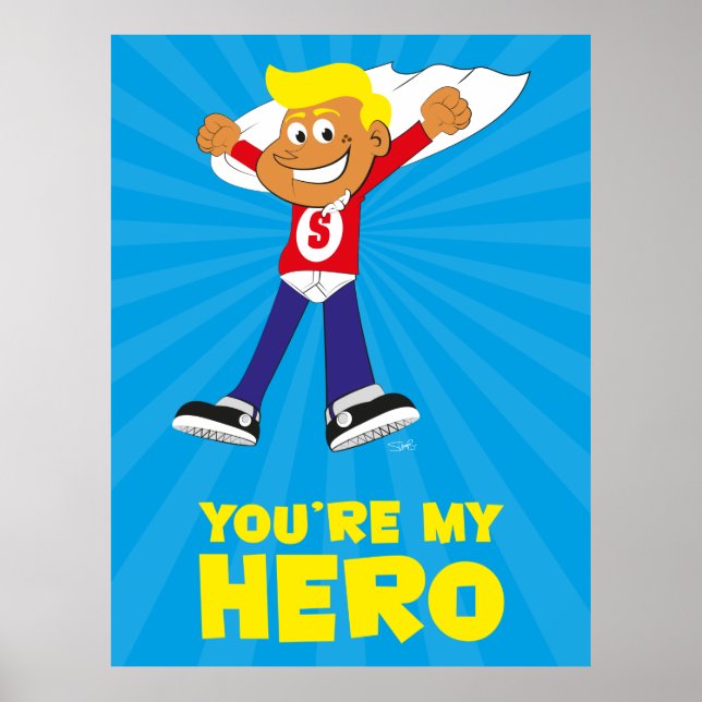 Du är min Hero Poster (Framsidan)