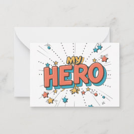 Du är min hjälte anteckningskort