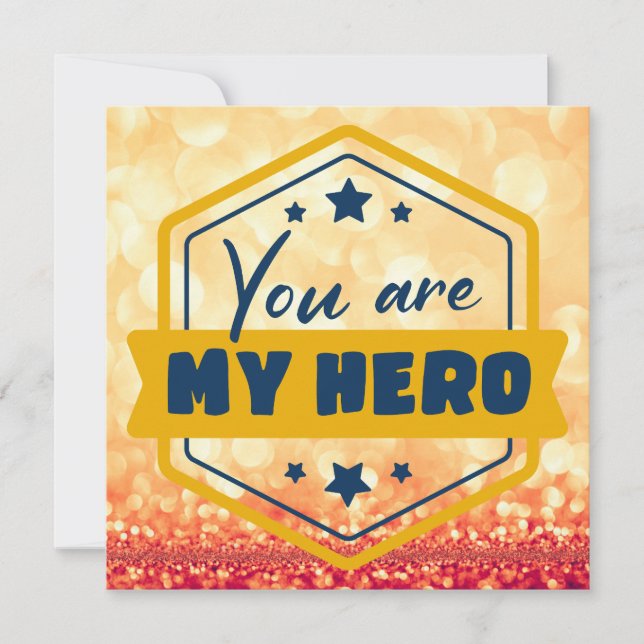 Du är min hjälte julkort (Framsida)