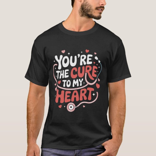 Du är min hjärtegrav. t shirt (Framsida)