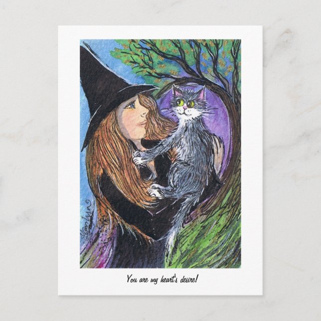 Du är min hjärteönskan! vykort (Framsida)