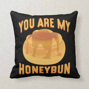 Du är min Honeybun Cute Food Älskare Coupe Kudde