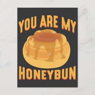 Du är min Honeybun Cute Food Älskare par Vykort