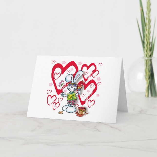 Du är min honungkanin helgkort (Framsida)
