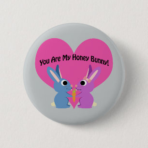 Du är min honungsbunny! knapp