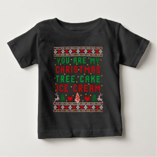 Du är min Julgran Cake Ice Cream-jul T Shirt