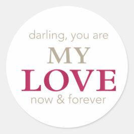 Du är min kärlek-dekal runt klistermärke