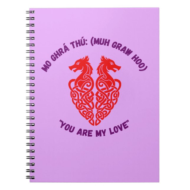 Du Är Min Kärlek Spiral Journal Anteckningsbok (Framsidan)