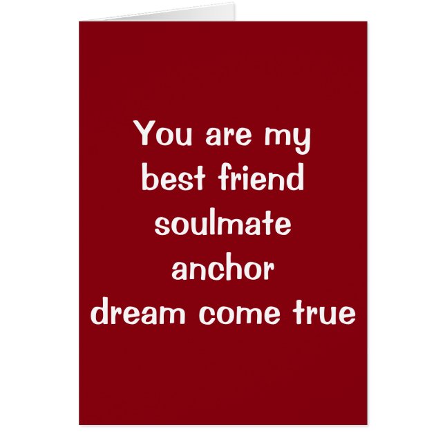 **DU ÄR MIN KOM SANT** "MARRY ME?" HÄLSNINGSKORT (Framsidan)