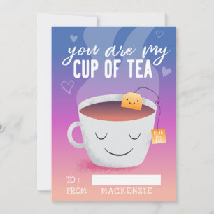 Du är min Kopp i Tea Classroom Valentines day Julkort