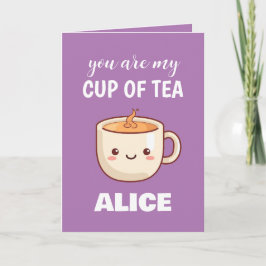 Du är min Kopp i Tea Funny Valentines day Helgdag Kort