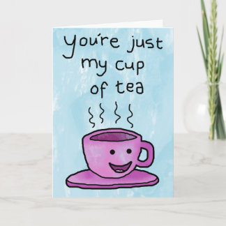 Du är min Kopp i Tea - Valentines day-kort/Kärlek Helgkort