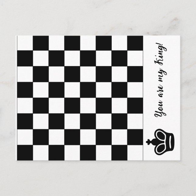 Du är min Kung! Vykort (Framsida)