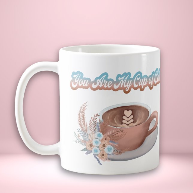 Du är min lugna Boho Latte Kaffemugg (Skapare uppladdad)
