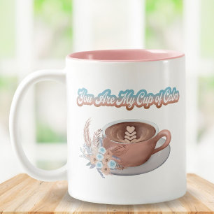 Du är min lugna Boho Latte Två-Tonad Mugg